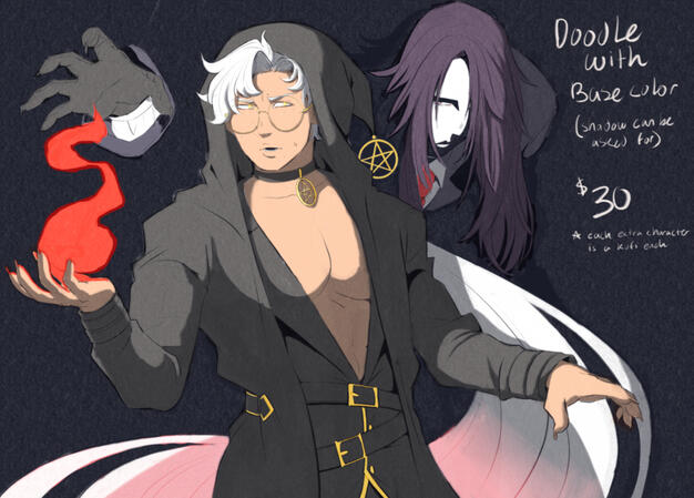 Doodle with base color (shade optional)